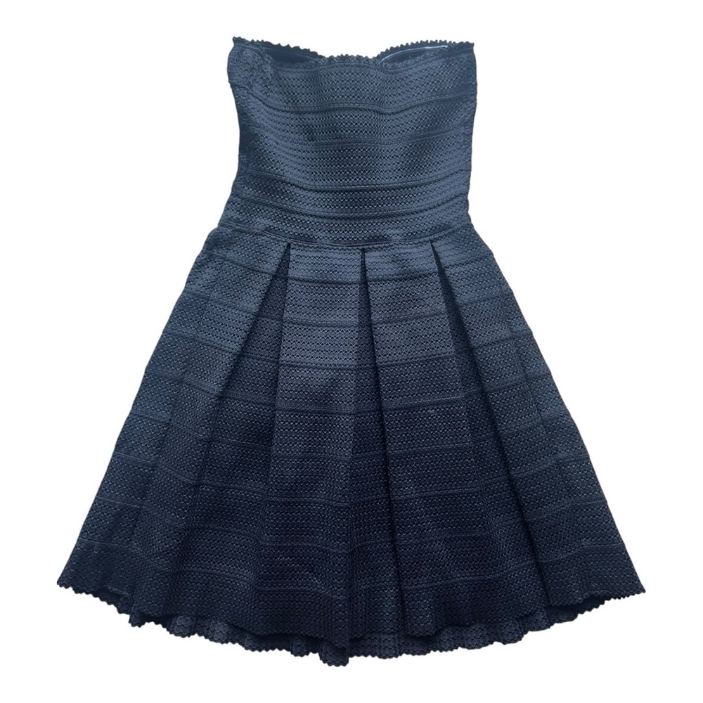 Express Black Elastic Fit & Flare Dress XS Homecoming - Picture 5 of 7